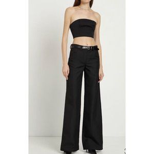 Staud Nyla cotton blend tube top Black Size 4 MSRP $195